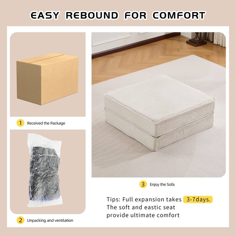 Compression Mahjong Sofa,Convertible Floor Sofa Bed,DIY Boneless Modular Sectional Sofa,No Assembly Required
