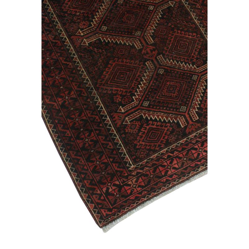 Semi Antique Debbie Rust/Charcoal Rug - 3'11" x 6'10"