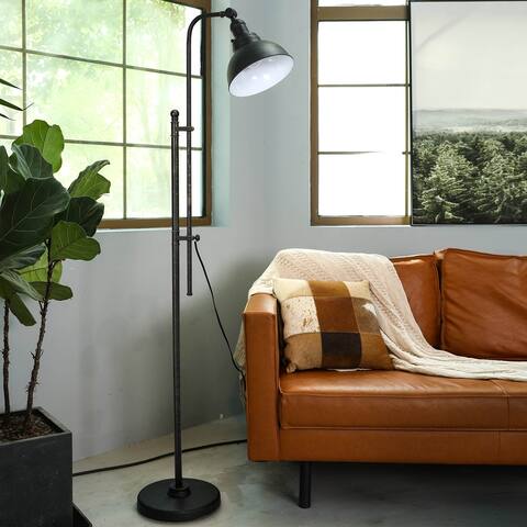 CO-Z 65" Rustic Floor Lamp Aged Bronze Adjustable Metal Shade