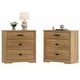 preview thumbnail 54 of 71, WAMPAT Mid Century Modern Dresser, 31.9" Tall Storage Cabinet with Drawers