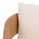 preview thumbnail 9 of 9, SAFAVIEH Couture Leanna Rattan Swivel Chair - 31"W x 30"D x 29"H