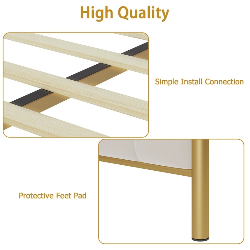 Golden round tube vertical pattern bed
