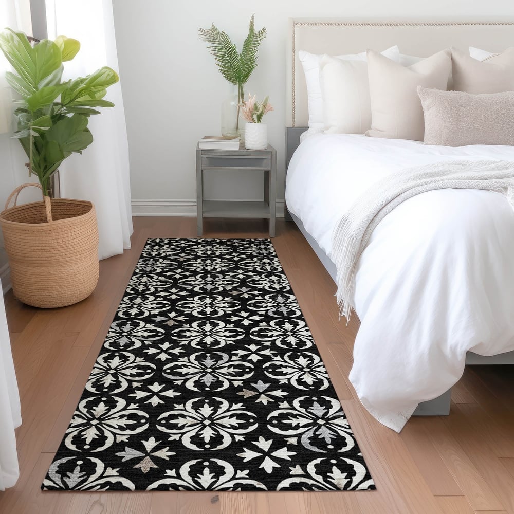 Premium Washable Super Soft Transitional Medallions Mayfield Rug