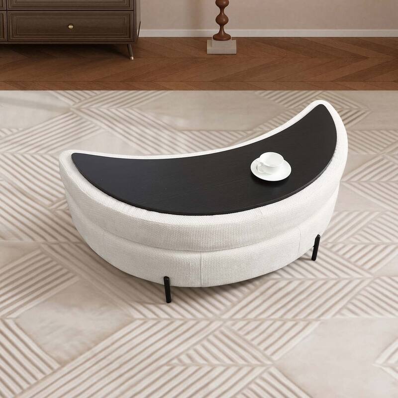 59.8''W Oversized Sofa Chair Set, Round Accent Barrel Chair With 5 Pillows and 1 Storage Ottoman