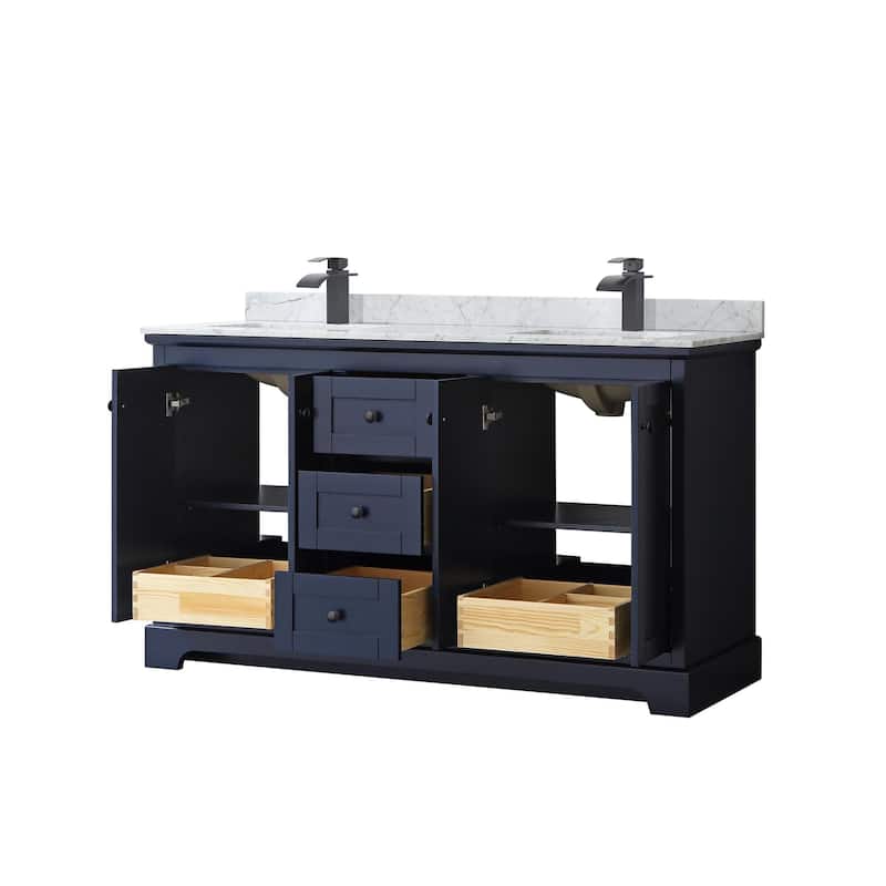 Wyndham Collection Avery 60" Free Standing Double Basin Vanity Set