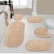 preview thumbnail 2 of 58, Hampton Crochet Bathmat 100% Cotton Non-Slip Bathroom Rug Set, Machine Washable Bath Rug, 5 Piece Bath Mat Set with Contour Linen