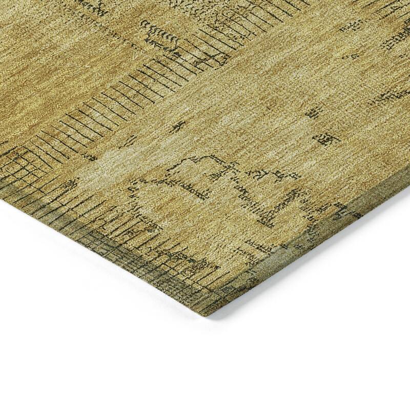 HomeRoots Patchwork Transitional Rectangle Outdoor Rug
