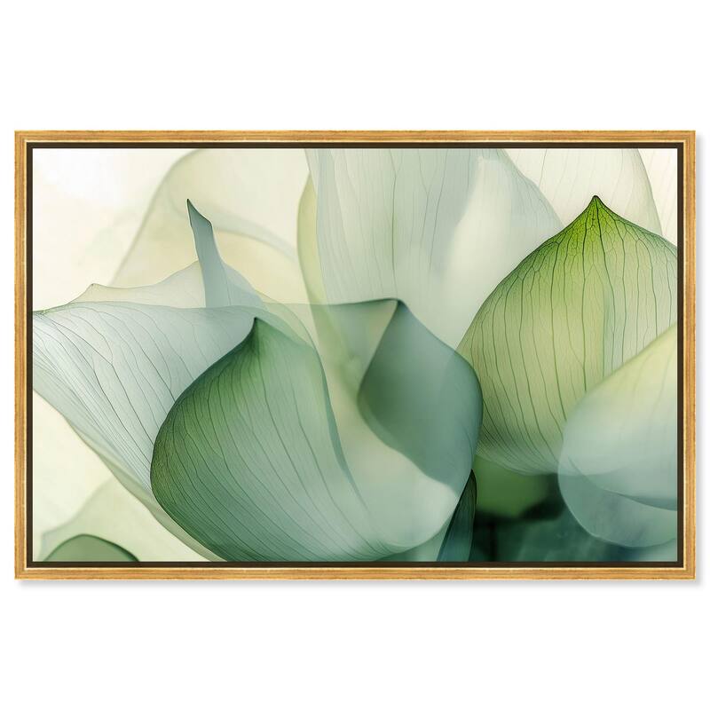 Translucent Floral Layers Canvas by Art Remedy - 54" x 36" - Gold