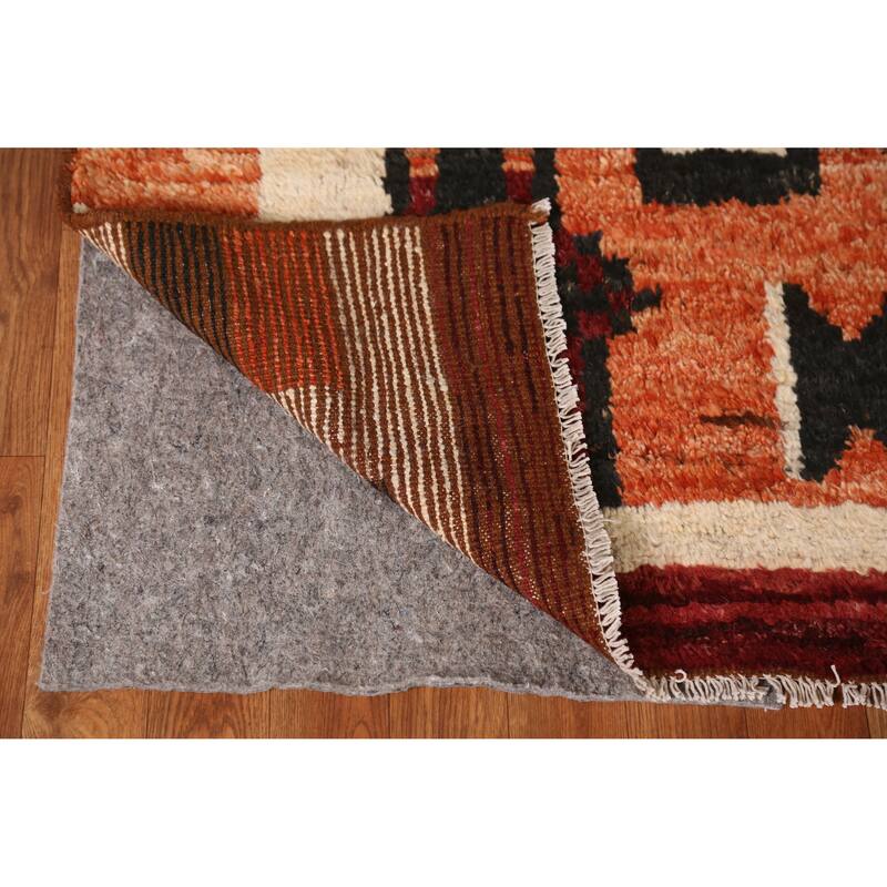 Geometric Moroccan Oriental Rug Handmade Bedroom Wool Carpet - 5'1" x 6'8"