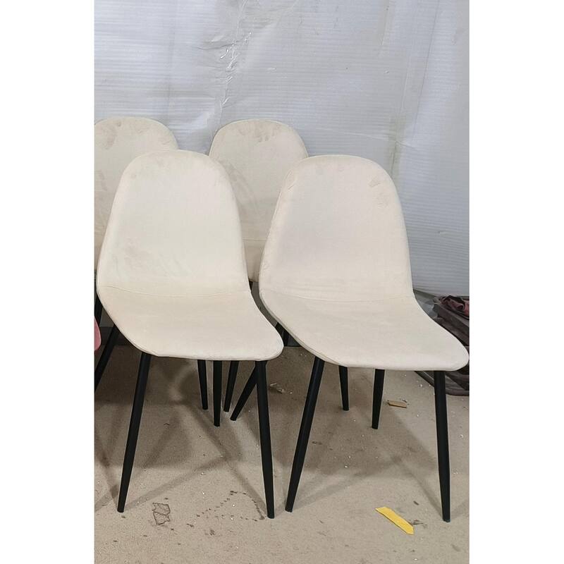 Dining Chairs Set of 4 with Metal Legs
