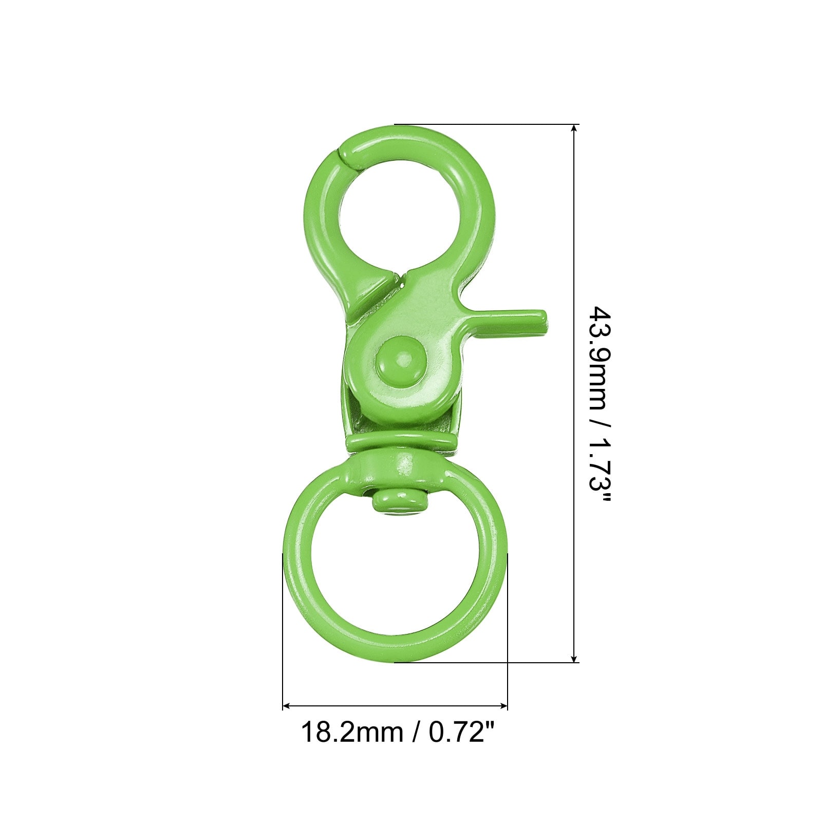 44mm Swivel Clasps Lanyard Snap Hook Claw Clasp for DIY Black