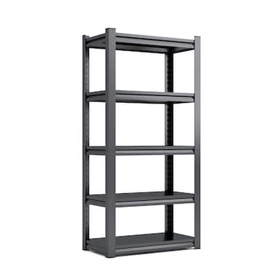 63"H 5 Tier Metal Shelves,2000LBS Heavy Duty Storage Shelves Adjustable Garage Shelf Unit Storage Utility Rack