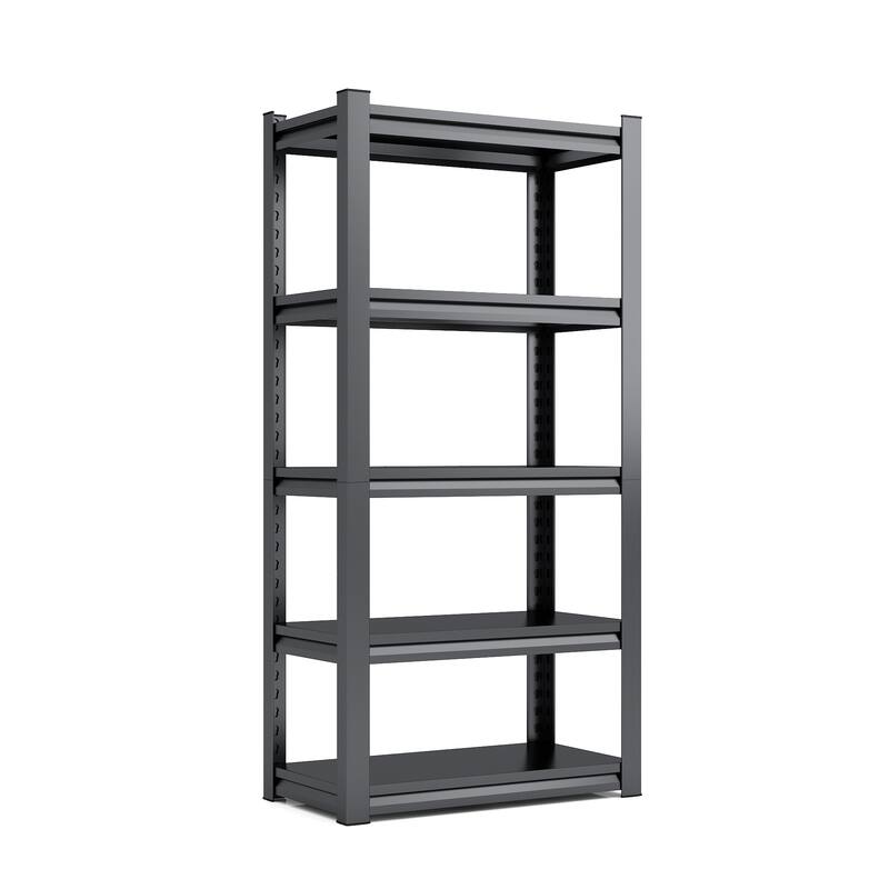 72"H 5 Tier Metal Shelves,2000LBS Heavy Duty Storage Shelves Adjustable Garage Shelf Unit Storage Utility Rack