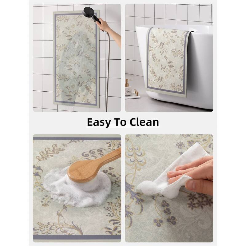 Bath Mat Rug-Thin Quick Dry