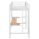 preview thumbnail 66 of 64, Metal Gaming Loft Bed with Bulit-in Desk and LED Light, Twin/Full Size Loft Bed Frame with Ladder and Guardrails