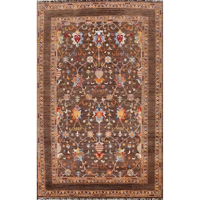 Vegetable Dye Traditional Ziegler Oriental Wool Area Rug Hand-knotted - 6'6" x 9'8"