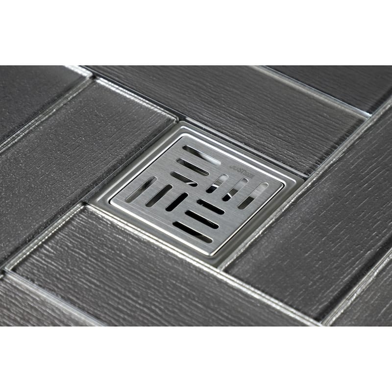 Kingston Brass BSF4410 Watercourse 4" Square Shower Drain