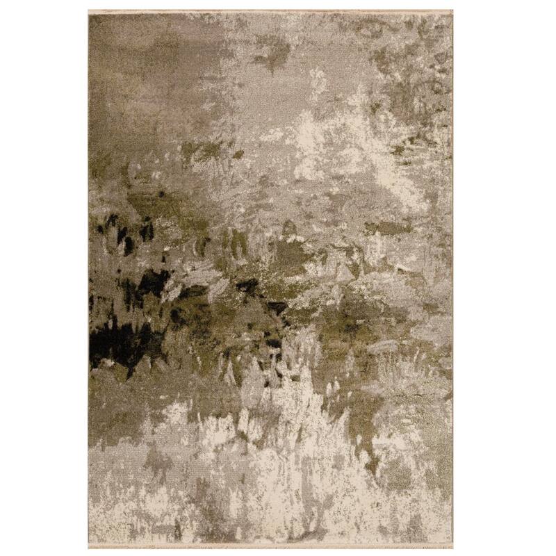 Luxe Weavers Geometric Metallic High and Low Fibers Area Rug