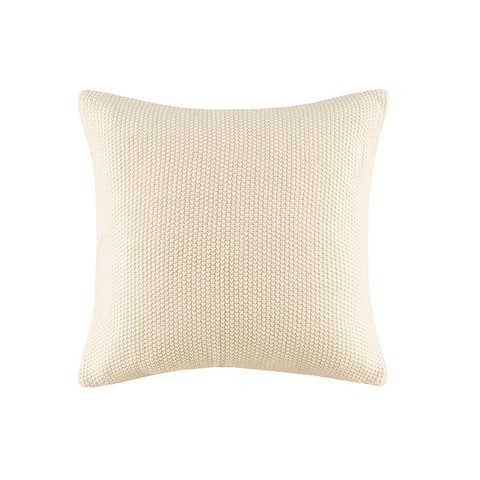 Carson Carrington Jekabpils Knitted 20 x 20-inch Square Pillow Cover