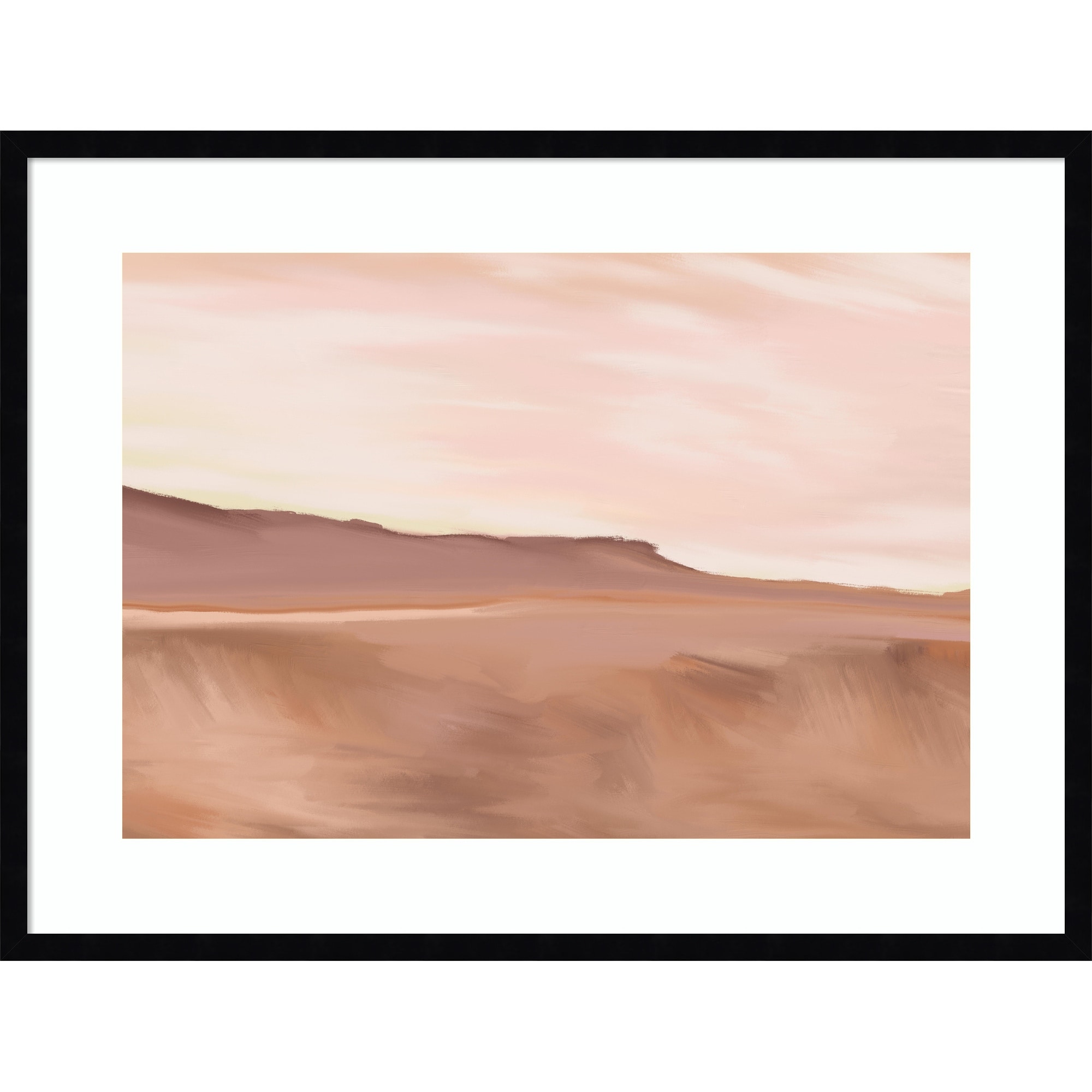 Golden by Jenna Alheit Wood Framed Wall Art Print - Svelte Noir Black