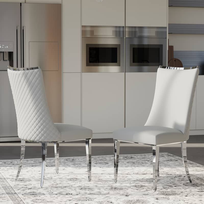 Luxurious Dining Room Table Set with Velvet Dining Chairs