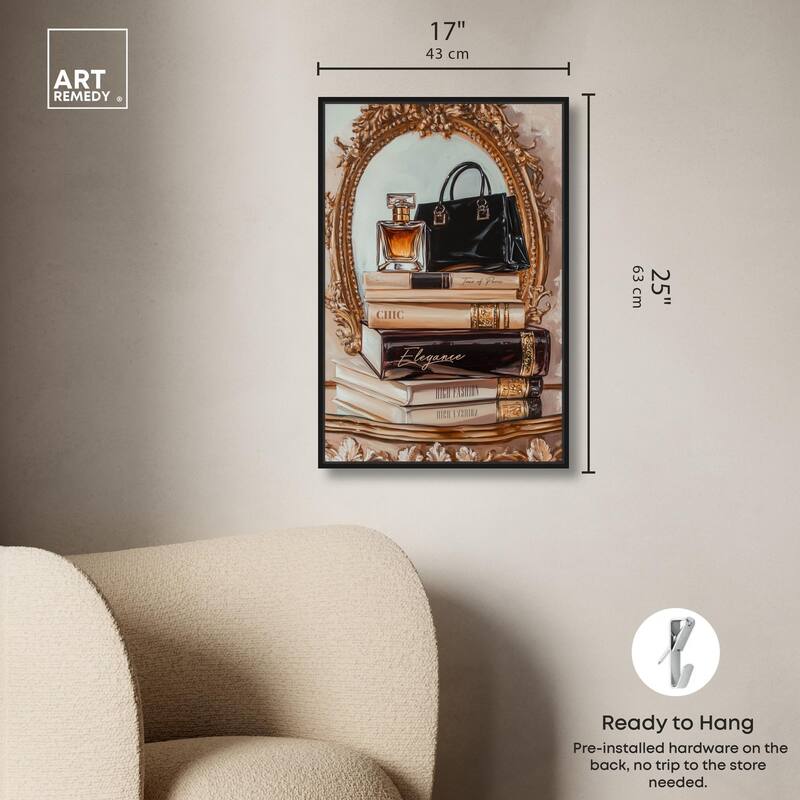 Elegant Glam by the Mirror Canvas by Art Remedy