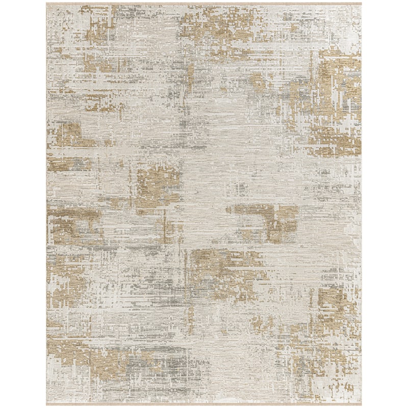 Calvin Klein CK078 Summit Ivory Multicolor Textured Indoor Rug - Ivory Multicolor - 9'10" x 13'
