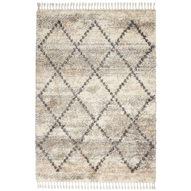 Carson Carrington Hjaltaryd Trellis Shag Area Rug
