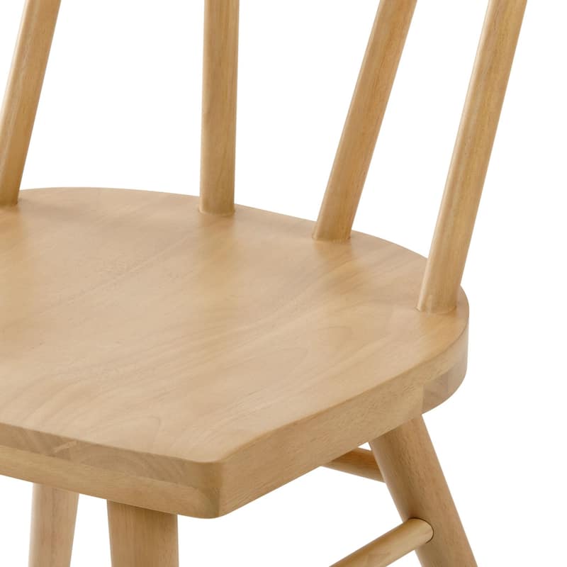 Plank and Beam Solid Wood Windsor Dining Chair - Set of 2