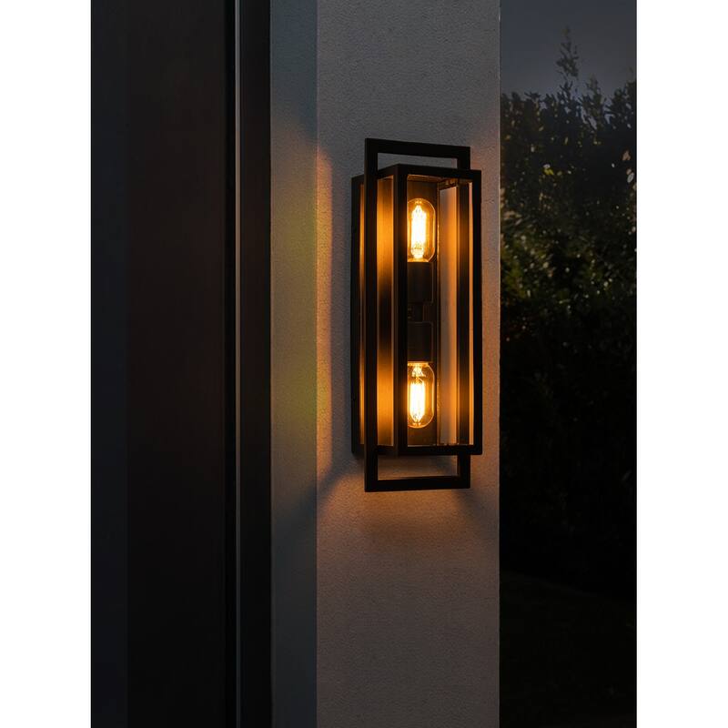 17.5" Modern Outdoor Wall Lantern - 1 PC