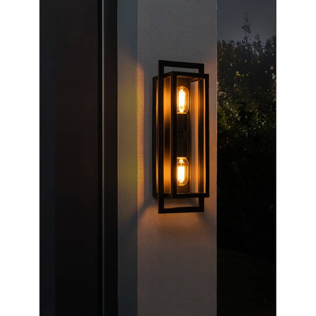 17.5" Modern Outdoor Wall Lantern - 1 PC