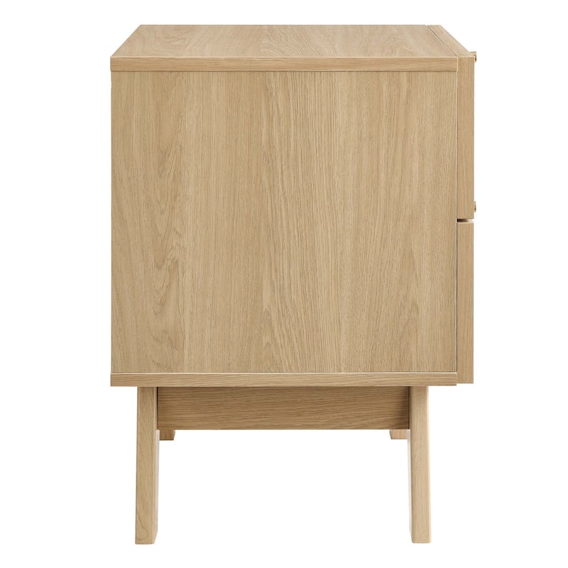 Soma Rattan Weave 2 Drawer Nightstand