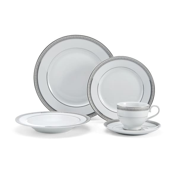 Mikasa Platinum Crown 40-Piece Dinnerware Set, Service for 8