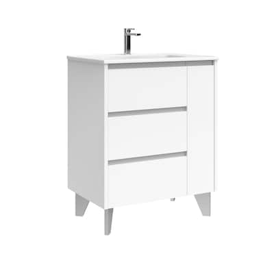 WS Bath Collections Lila C70 Lila 28" Free Standing Single Basin