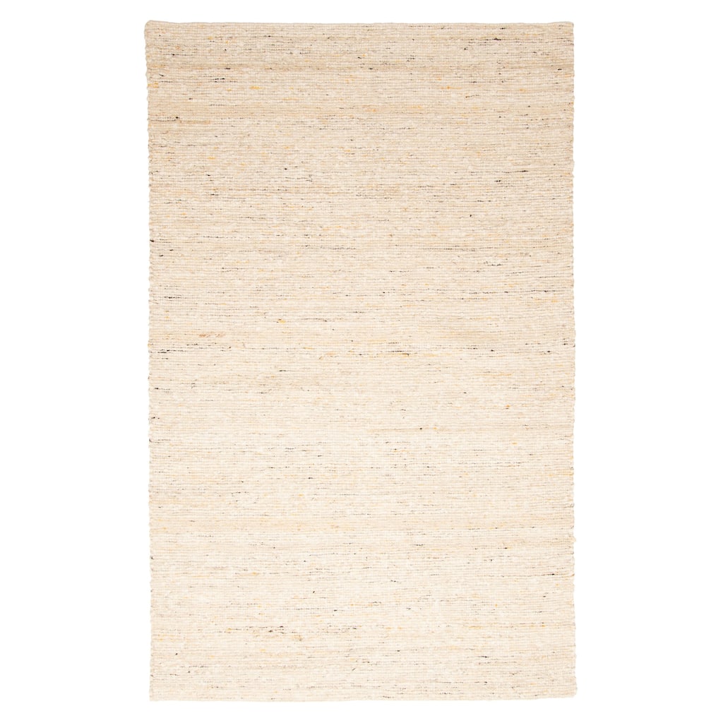 ECARPETGALLERY Braid weave Sienna Beige, Cream Wool Rug - 4'11 x 8'1