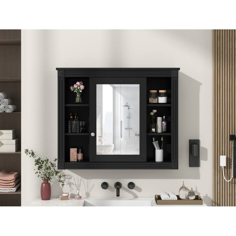 35'' x 28'' Wall Mounted Bathroom Medicine Cabinet - 35" x 7" x 29"