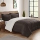 preview thumbnail 11 of 17, Swift Home Reversible Flannel and Sherpa Down Alternative Bedding Comforter Set