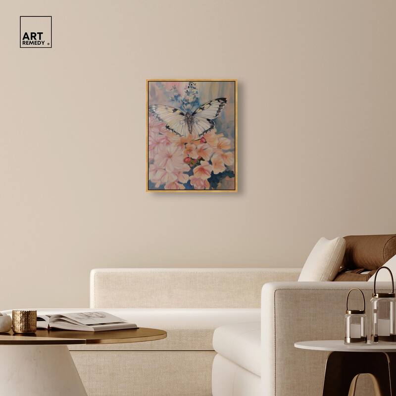 Moonstone Monarch Canvas by Art Remedy
