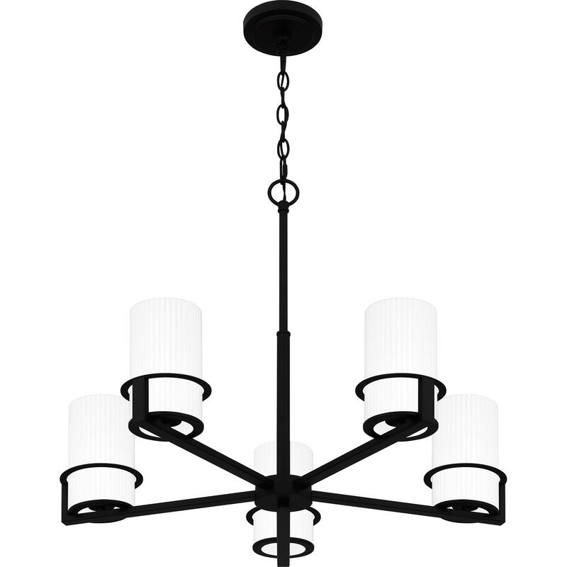 Seymour 5-Light Matte Black Chandelier