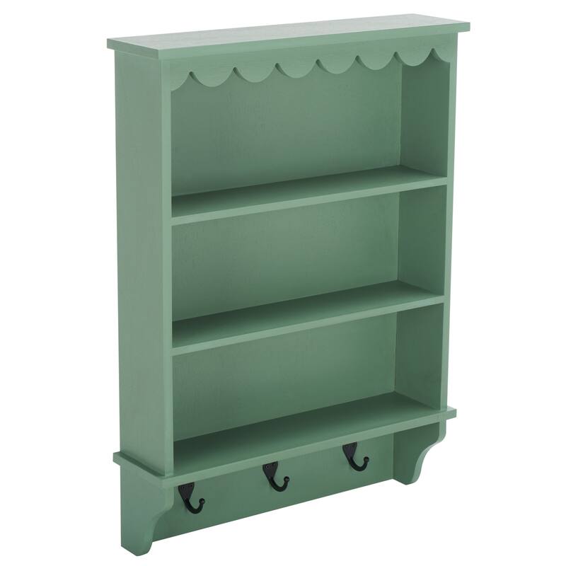 SAFAVIEH Home Haven 3 Hook Wall Rack - 19"W x 5"D x 26"H