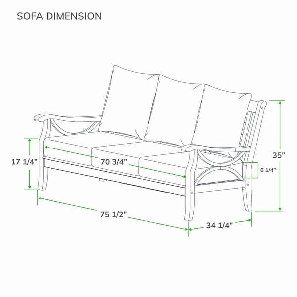Cambridge Casual Lowell 5-piece Teak Wood Outdoor Conversation Set