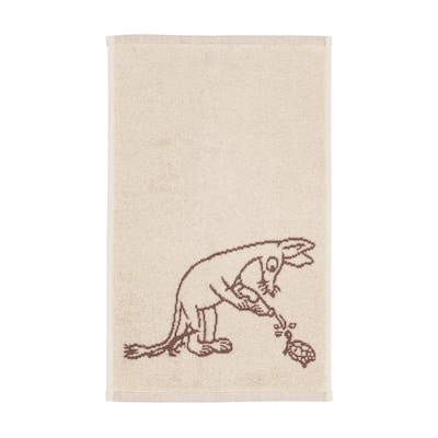 Moomin by Arabia Hand Towel 12x19.7in The Sniff Brown - 12 x 19.7"