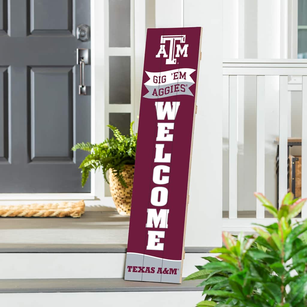 47" Porch Leaner Welcome Wall Sign, Texas A&M