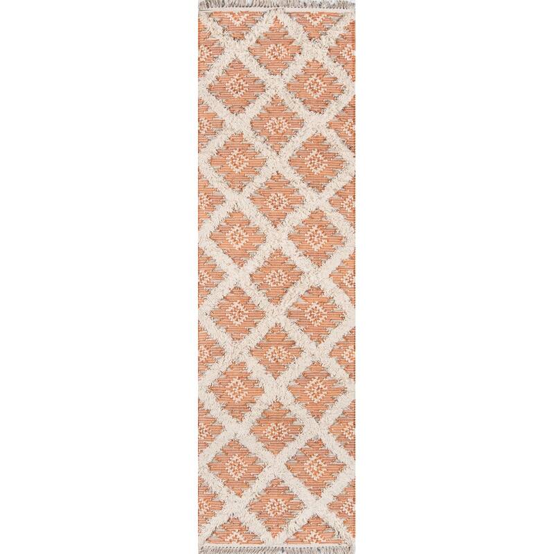 Momeni Harper Hand-woven Trellis Pattern Wool Contemporary Area Rug