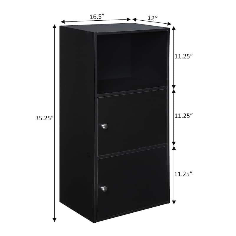 Convenience Concepts Xtra Storage 2 Door Cabinet with Shelf