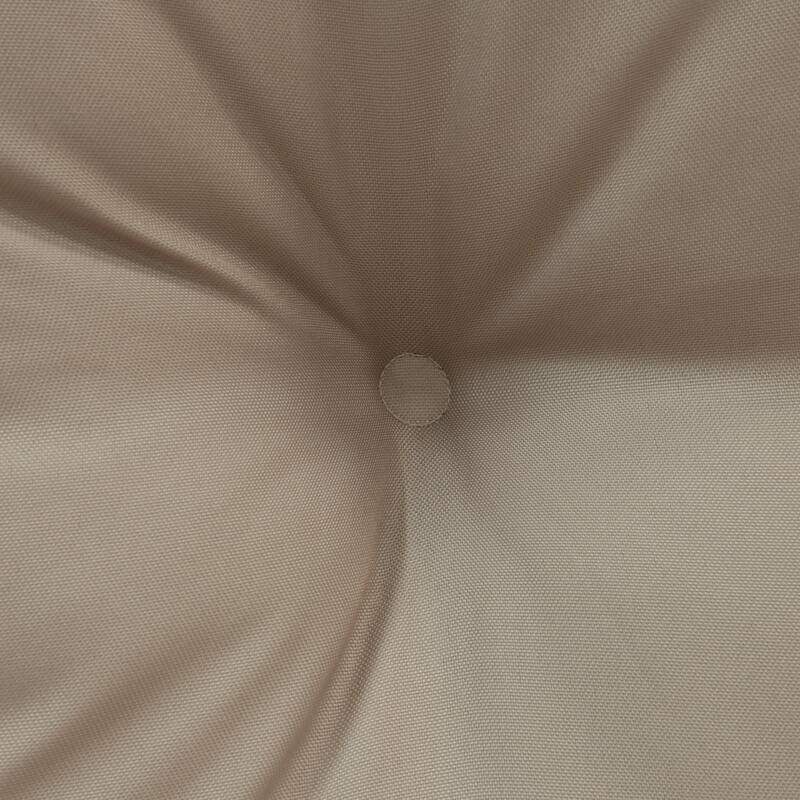 Nature Outdoor Solid Textured Adirondack Cushion 20 x 20 in Taupe