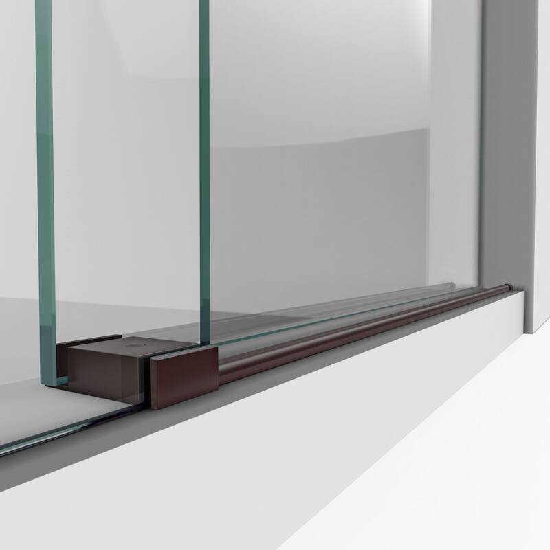 DreamLine Enigma-XO 68-72 in. W x 76 in. H Fully Frameless Sliding Shower Door - 68" - 72" W