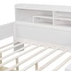 preview thumbnail 25 of 34, Multi-functional Wooden Full Size Daybed with Storage Shelves, Drawers, and Study Desk