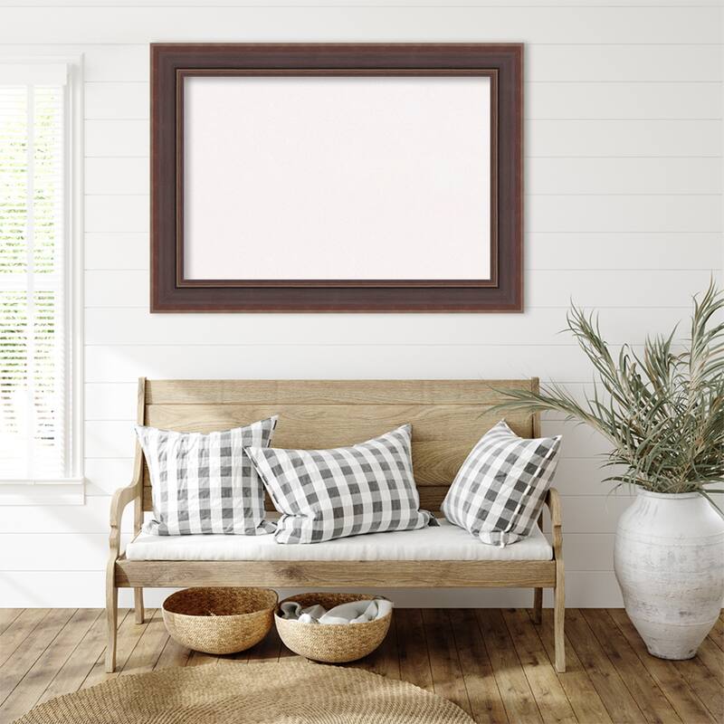 Moab Brown Bronze Framed Cork Board - Bulletin Board, Organization Board, Pin Board