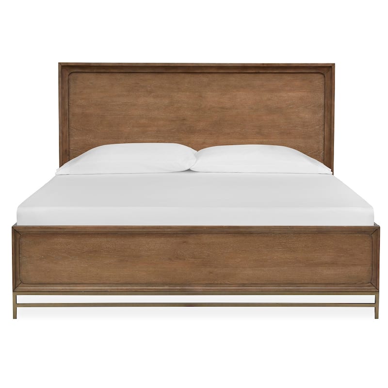 Magnussen Home Lindon Belgian Wheat And Coffee Bean Panel Bed